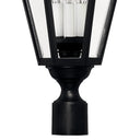 Hinkley Manor House Outdoor Large Post Mount Lantern - Alternative Image 1471BK Alternative Image 2