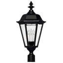Hinkley Manor House Outdoor Large Post Mount Lantern - 1471BK 