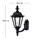 Hinkley Manor House Outdoor Large Wall Mount Lantern Alternative Image 3