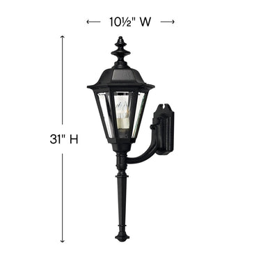 Hinkley Manor House Outdoor Large Wall Mount Lantern with Tail Alternative Image 3