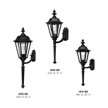 Hinkley Manor House Outdoor Large Wall Mount Lantern with Tail Alternative Image 4