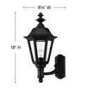 Hinkley Manor House Outdoor Medium Wall Mount Lantern Alternative Image 3