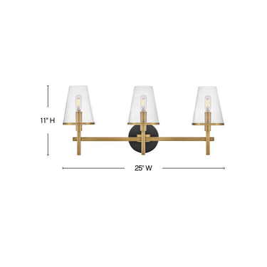 Hinkley Marten Medium Three Light Vanity Wall Sconce Alternative Image 1
