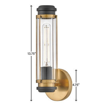 Hinkley Masthead Medium Single Light Vanity Wall Sconce Alternative Image 9