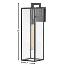 Hinkley Max LED Outdoor Large Wall Mount Lantern in Black Finish Alternative Image 2