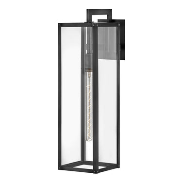 Hinkley Max LED Outdoor Large Wall Mount Lantern in Black Finish 