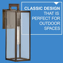 Hinkley Max LED Outdoor Large Wall Mount Lantern in Burnished Bronze Finish Alternative Image 7