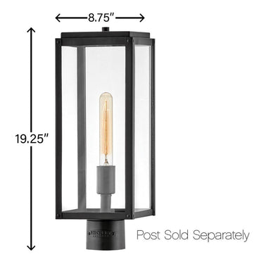 Hinkley Max LED Outdoor Medium Post Mount Lantern Alternative Image 1
