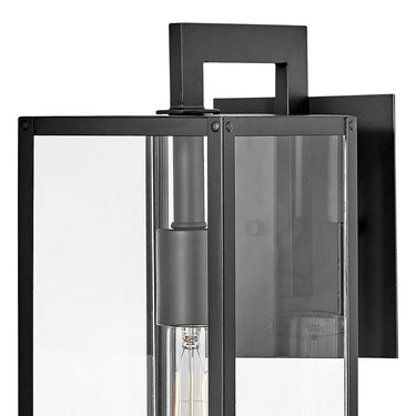 Hinkley Max LED Outdoor Medium Wall Mount Lantern in Black Finish Alternative Image 1