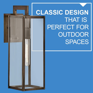 Hinkley Max LED Outdoor Medium Wall Mount Lantern in Burnished Bronze Finish Alternative Image 4