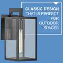 Hinkley Max LED Outdoor Small Wall Mount Lantern in Black Finish Alternative Image 3