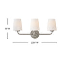 Hinkley McKenna Medium Three Light Vanity Wall Sconce Alternative Image 1