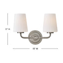 Hinkley McKenna Small Two Light Vanity Wall Sconce Alternative Image 1
