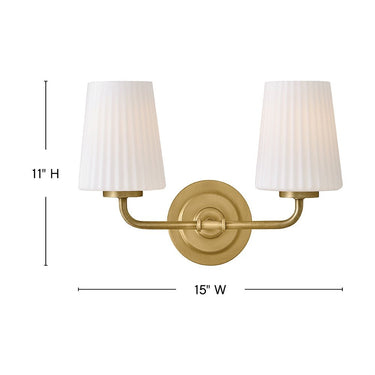 Hinkley McKenna Small Two Light Vanity Wall Sconce Alternative Image 10