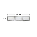 Hinkley Mila Medium Three Light Vanity Wall Sconce Alternative Image 1
