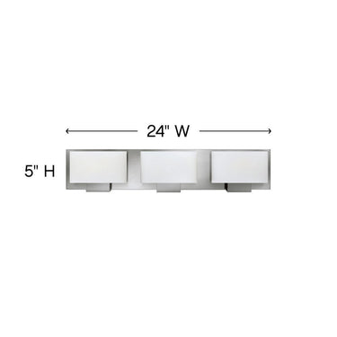 Hinkley Mila Medium Three Light Vanity Wall Sconce Alternative Image 1