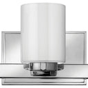 Hinkley Miley LED Medium Three Light Vanity Wall Sconce in Chrome Finish Alternative Image 3