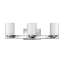 Hinkley Miley LED Medium Three Light Vanity Wall Sconce in Chrome Finish 