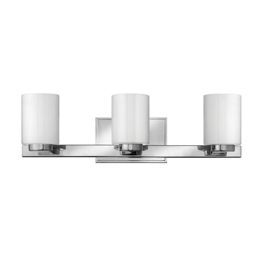 Hinkley Miley LED Medium Three Light Vanity Wall Sconce in Chrome Finish 