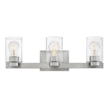 Hinkley Miley Medium Three Light Vanity Wall Sconce - 5053BN-CL 