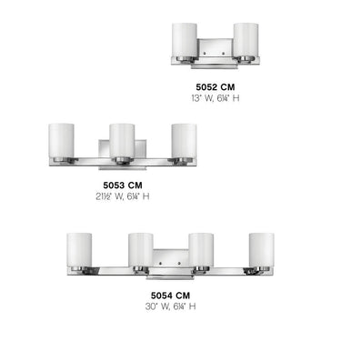 Hinkley Miley Medium Three Light Vanity Wall Sconce - Alternative Image 5053CM Alternative Image 2