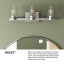 Hinkley Miley Medium Three Light Vanity Wall Sconce - Alternative Image 5053CM Alternative Image 5