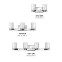 Hinkley Miley Small Two Light Vanity Wall Sconce in Chrome Finish Alternative Image 2