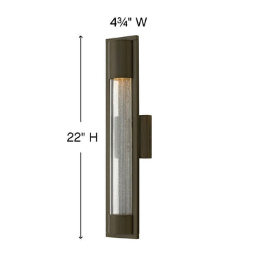 Hinkley Mist Alternative Image 4.75" Outdoor Large Wall Mount Lantern Alternative Image 1
