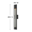 Hinkley Mist Outdoor Large Wall Mount Lantern Alternative Image 4