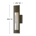 Hinkley Mist Outdoor Medium Wall Mount Lantern Alternative Image 1