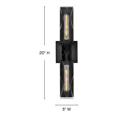 Hinkley Monte Large Two Light Sconce Alternative Image 1