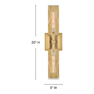 Hinkley Monte Large Two Light Sconce Alternative Image 9