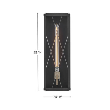 Hinkley Monte Outdoor Large Wall Mount Lantern - Alternative Image 28884BK Alternative Image 1
