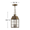 Hinkley Nantucket Alternative Image 5.5" Outdoor Medium Hanging Lantern Alternative Image 1