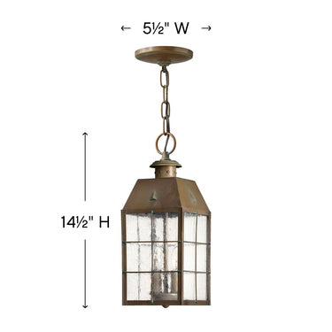 Hinkley Nantucket Alternative Image 5.5" Outdoor Medium Hanging Lantern Alternative Image 1