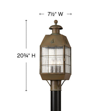 Hinkley Nantucket Outdoor Medium Post Mount Lantern Alternative Image 1