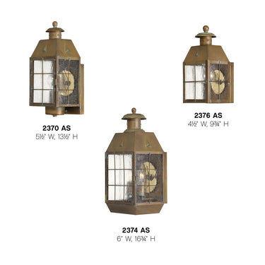 Hinkley Nantucket Outdoor Medium Wall Mount Lantern - Alternative Image 2370AS Alternative Image 2