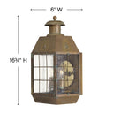 Hinkley Nantucket Outdoor Medium Wall Mount Lantern - Alternative Image 2374AS Alternative Image 1
