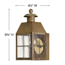 Hinkley Nantucket Outdoor Small Wall Mount Lantern Alternative Image 1