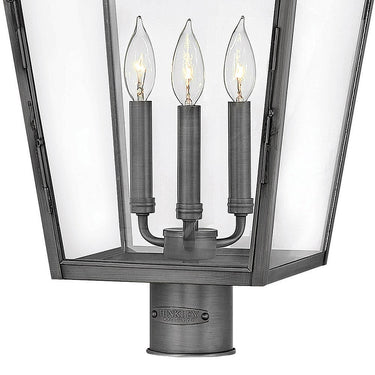 Hinkley Nouvelle Outdoor Large Post Mount Lantern Alternative Image 3