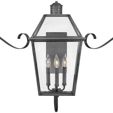 Hinkley Nouvelle Outdoor Large Wall Mount Lantern - Alternative Image 2774BLB-SCR Alternative Image 1