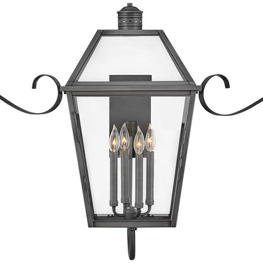 Hinkley Nouvelle Outdoor Large Wall Mount Lantern - Alternative Image 2775BLB-SCR Alternative Image 1