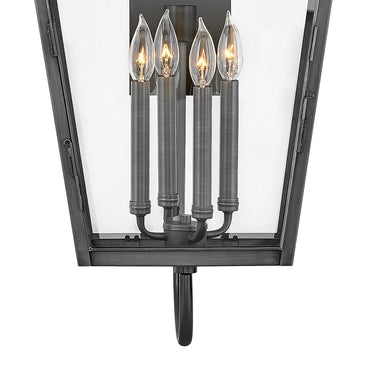 Hinkley Nouvelle Outdoor Large Wall Mount Lantern - Alternative Image 2775BLB-SCR Alternative Image 3