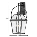 Hinkley Nouvelle Outdoor Large Wall Mount Lantern - Alternative Image 2778BLB Alternative Image 1