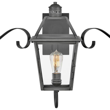 Hinkley Nouvelle Outdoor Medium Wall Mount Lantern - Alternative Image 2770BLB-SCR Alternative Image 1