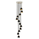 Hinkley Nula Large Multi Tier Pendant in Shell Black Finish 