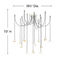 Hinkley Nula Large Multi Tier Pendant in Shell White Finish Alternative Image 1