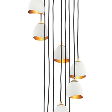 Hinkley Nula Large Multi Tier Pendant in Shell White Finish Alternative Image 3