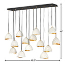 Hinkley Nula Medium Fourteen Light Linear Chandelier Alternative Image 6