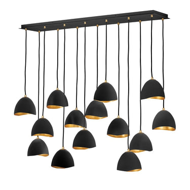Hinkley Nula Medium Fourteen Light Linear Chandelier 